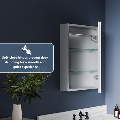 Boost-M1 52" W x 26" H Combination Medicine Cabinet with Mirror led Lighted Medicine Cabinet