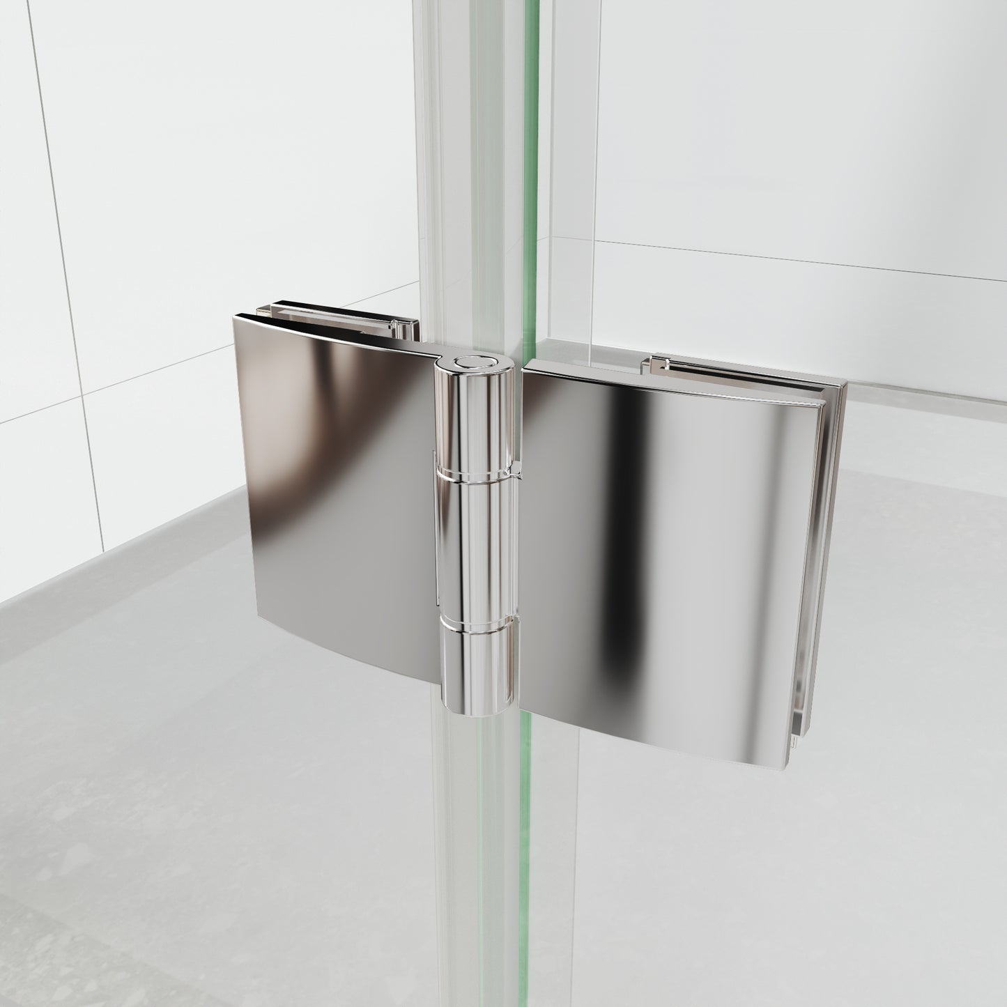 Adapt Allsumhome Bifold Shower Door 30-32 in.W x 72 in.H Pivot Swing Shower Doors,Chrome,Clear Tempered Shower Glass