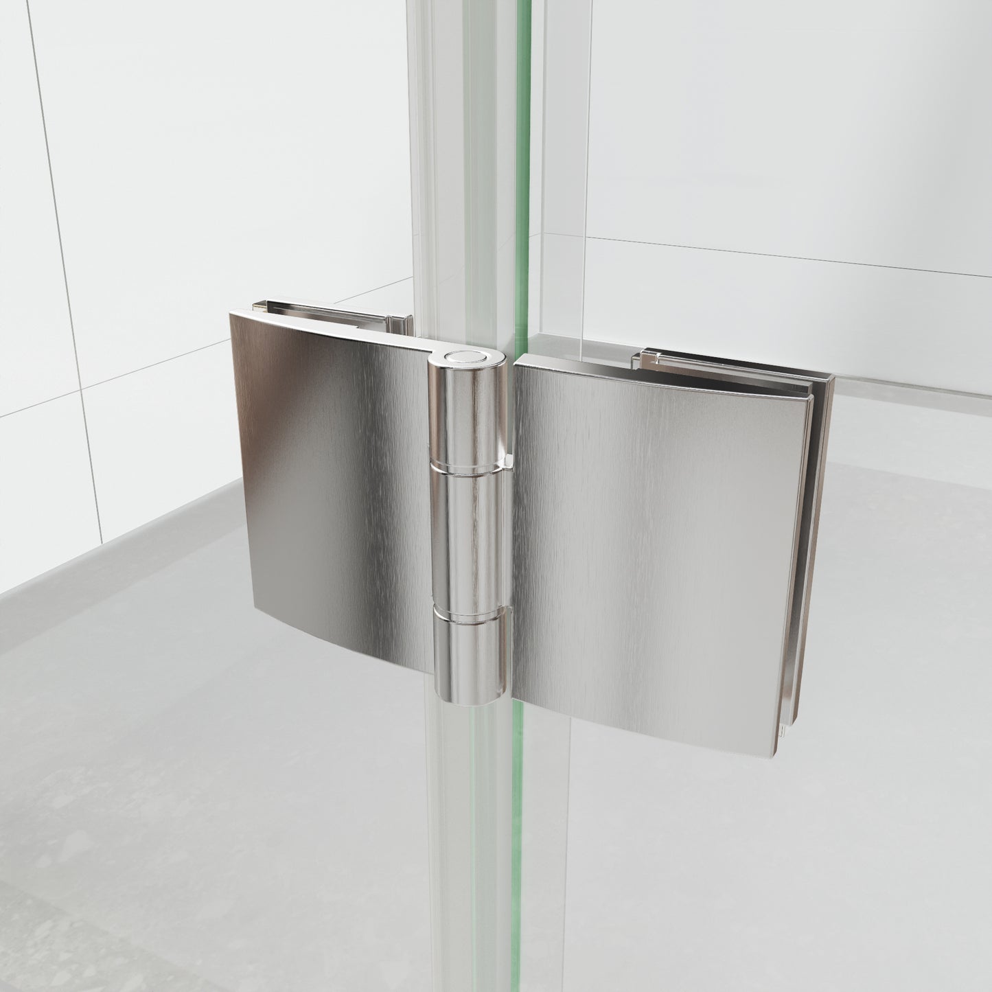 Adapt Allsumhome Bifold Shower Door 30-32 in.W x 72 in.H Pivot Swing Shower Doors,Brushed Nickel,Tempered Glass