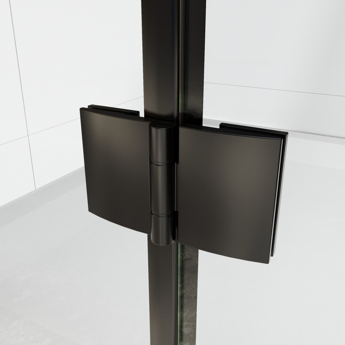 Adapt Allsumhome Bifold Shower Door 30-32 in.W x 72 in.H Pivot Swing Shower Doors,Matte Black,Tempered Shower Glass