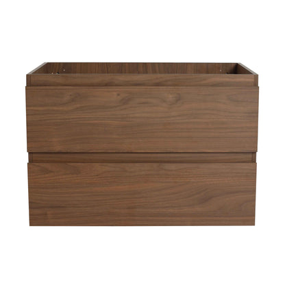 30' Wall-Mounted Bathroom Vanity With Ceramic Sink, KD-Package,2-Soft Close Drawers, KD-Package