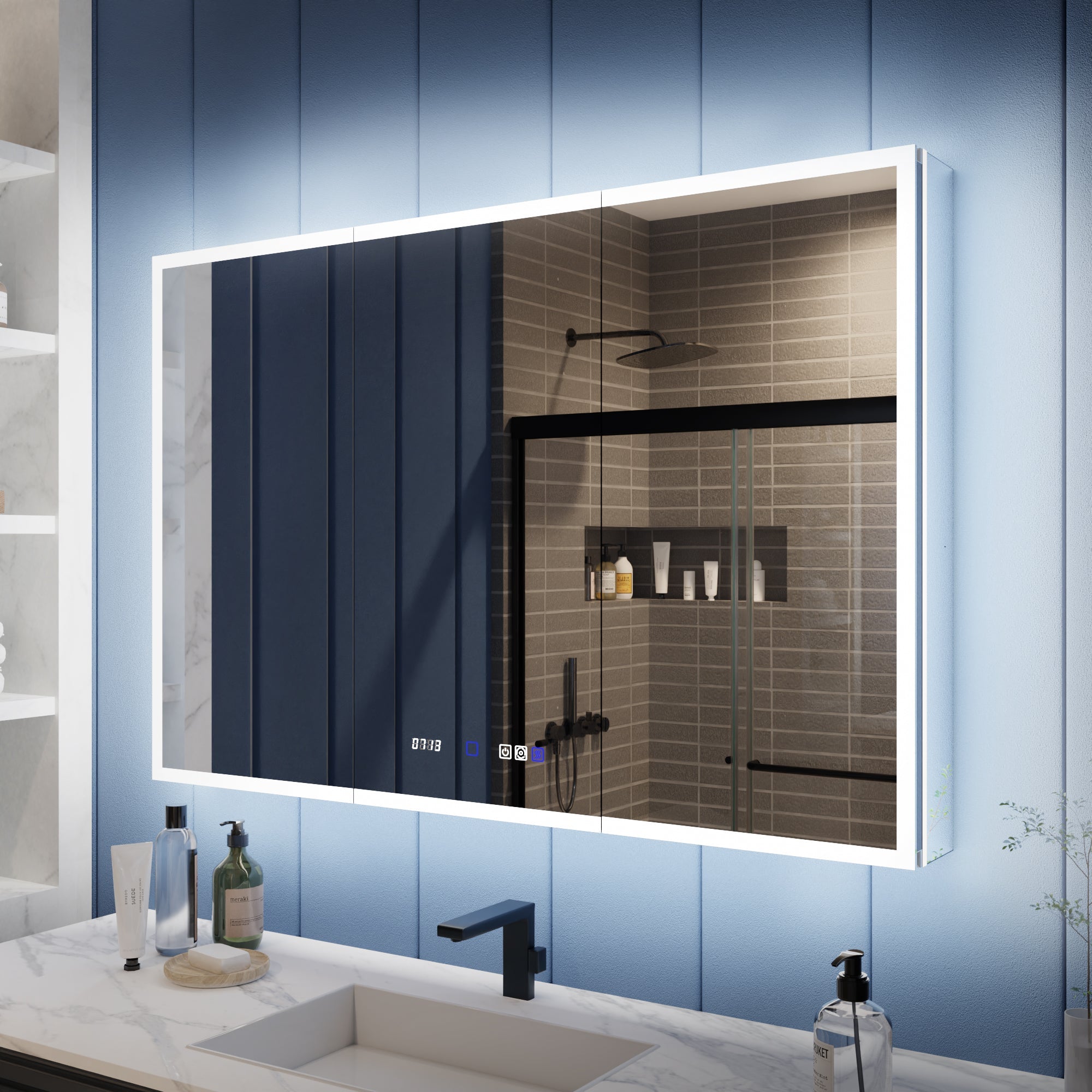 Medicine Cabinet with Outlet - Illusion 48