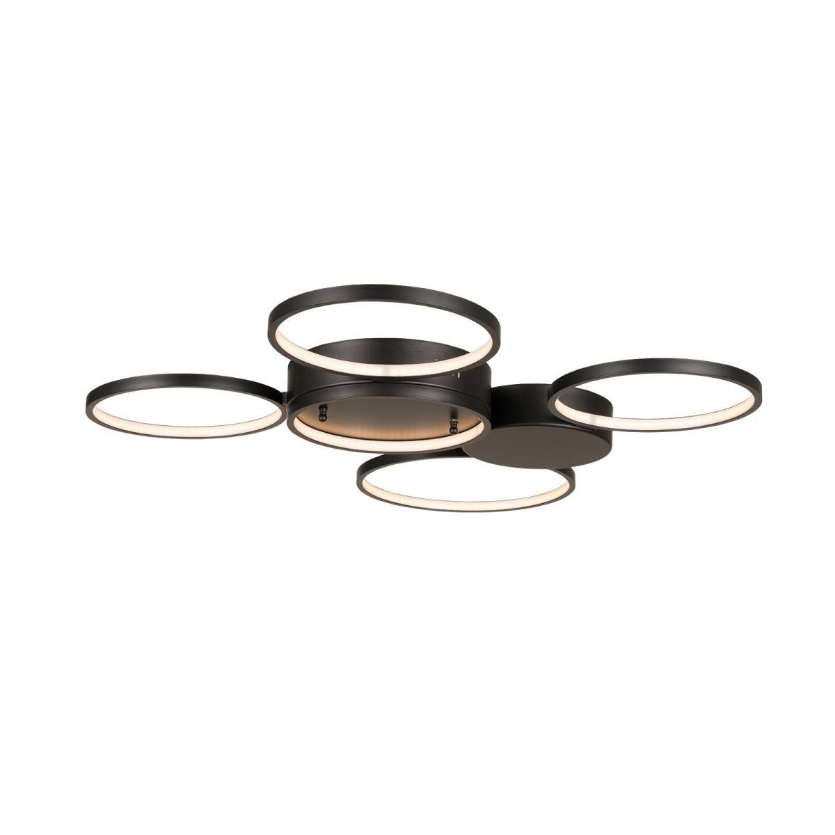 ES - DIY Modern Ceiling Light,27.5” Dimmable LED Chandelier Flush Mount,Lamp Fixture for Living Room Dining Room Bedroom