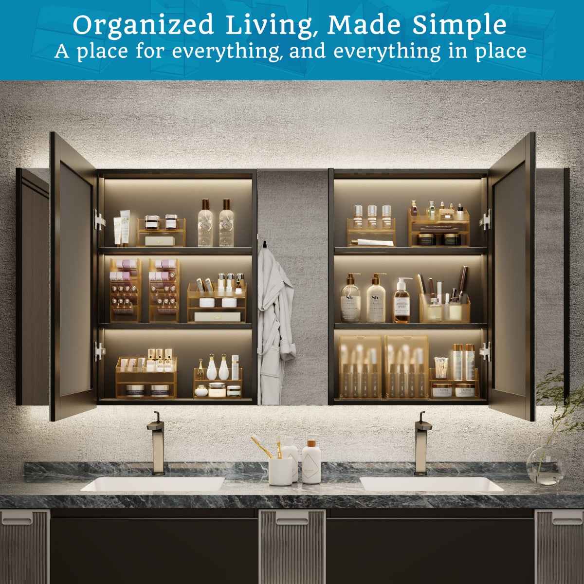 Essential Collection(3 organizer) ¨C Acrylic Medicine Cabinet Organizer System|Per-Sale