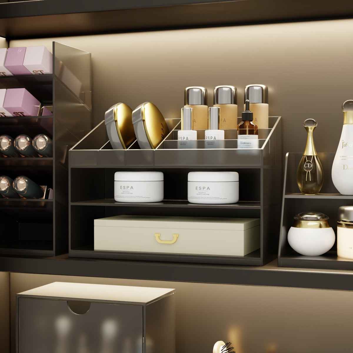 Premium Acrylic Medicine Cabinet Organizer Set ¨C Elegant Storage for Everyday Essentials