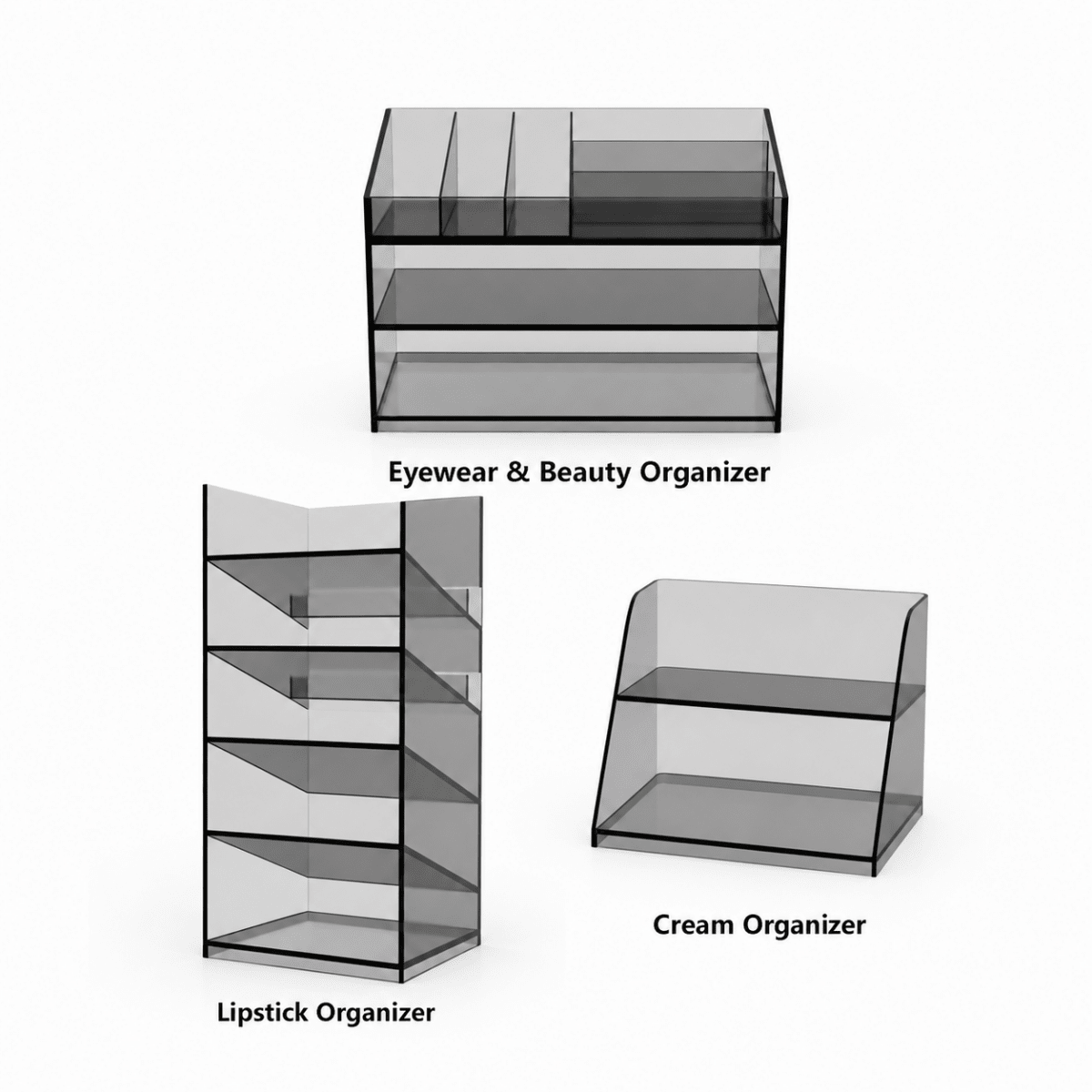 Essential Collection(3 organizer) ¨C Acrylic Medicine Cabinet Organizer System|Per-Sale
