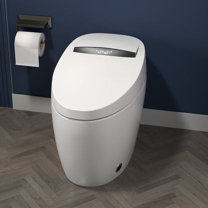 ExBrite Smart Toilets with Heated Bidet Seat Bidet toilet with Dryer and Warm Water,Portable toilet with bidet built.Intelligent Toilet Auto Open/Close Seat. Bidet toilet with Dryer and Warm Water - ExBriteUSA