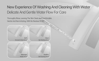 ExBrite Smart Bidet Toilet with Remote Control.Raised Tankless Toilet with LED Display. Auto Open/AutoHeated. Seat Toilet Bidet with Aromatherapy System.Warm Water And Dry.Off Seat Flush.Foot Sensor.