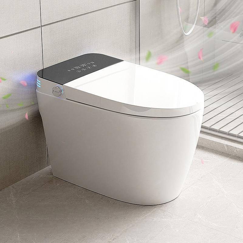 ExBrite Smart Toilets with Heated Bidet Seat,Bidet toilet with Dryer and Warm Water,Portable toilet with bidet built,Intelligent Toilet Auto Open Close Seat