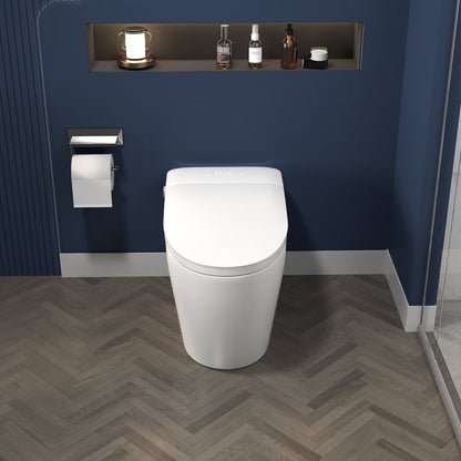ExBrite Smart Toilets with Heated Bidet Seat.Portable toilet with bidet built.Intelligent Toilet Auto Open/Close Seat. Bidet toilet with Dryer and Warm Water - ExBriteUSA