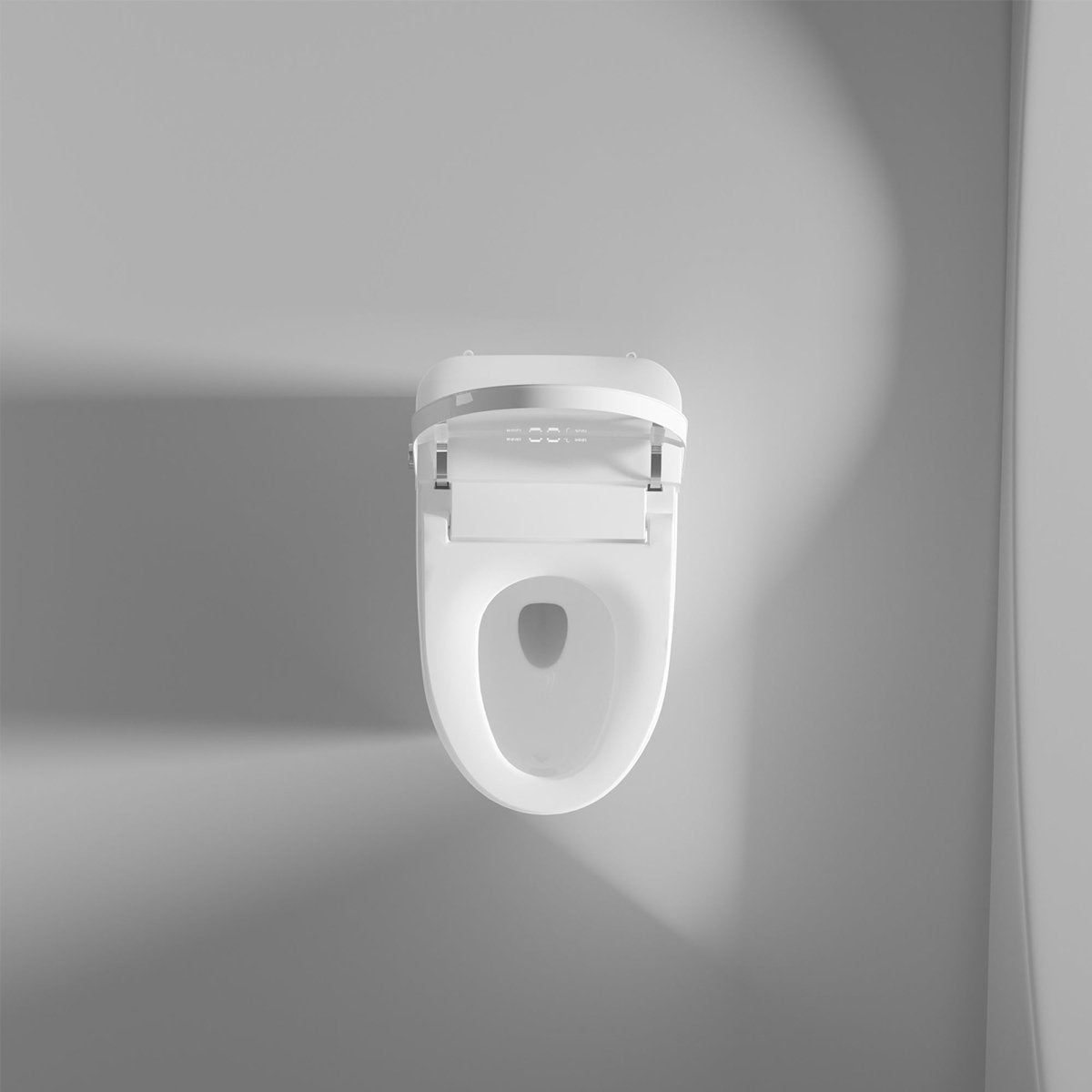 ExBrite Smart Toilets with Heated Bidet Seat.Portable toilet with bidet built.Intelligent Toilet Auto Open/Close Seat. Bidet toilet with Dryer and Warm Water
