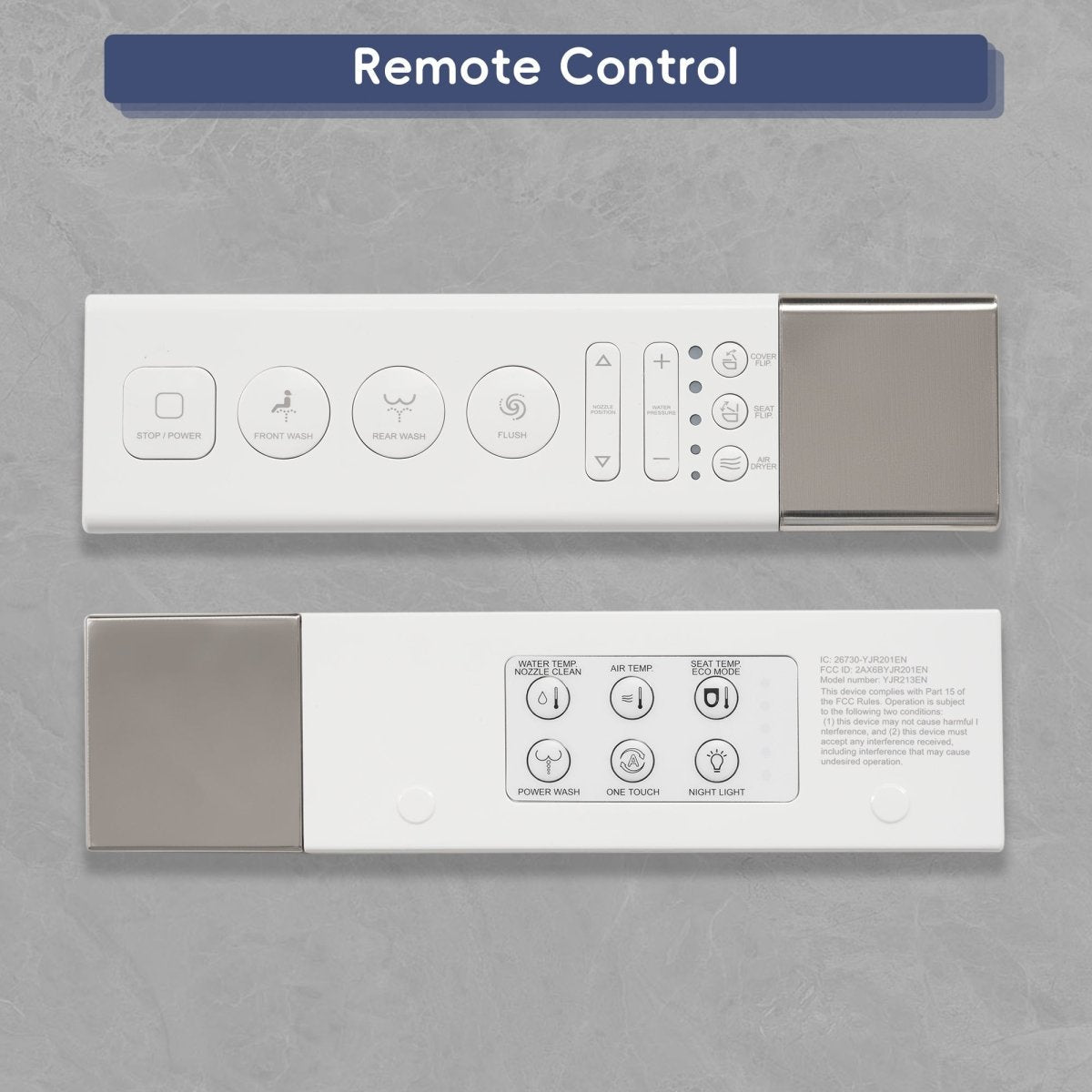 ExBrite Tankless Smart Toilet with Bidet Built In,Auto Open & Close,Wider Bidet with Heated Seat, Warm Water and Dry, Foot Sensor, LED Display, Remote Control