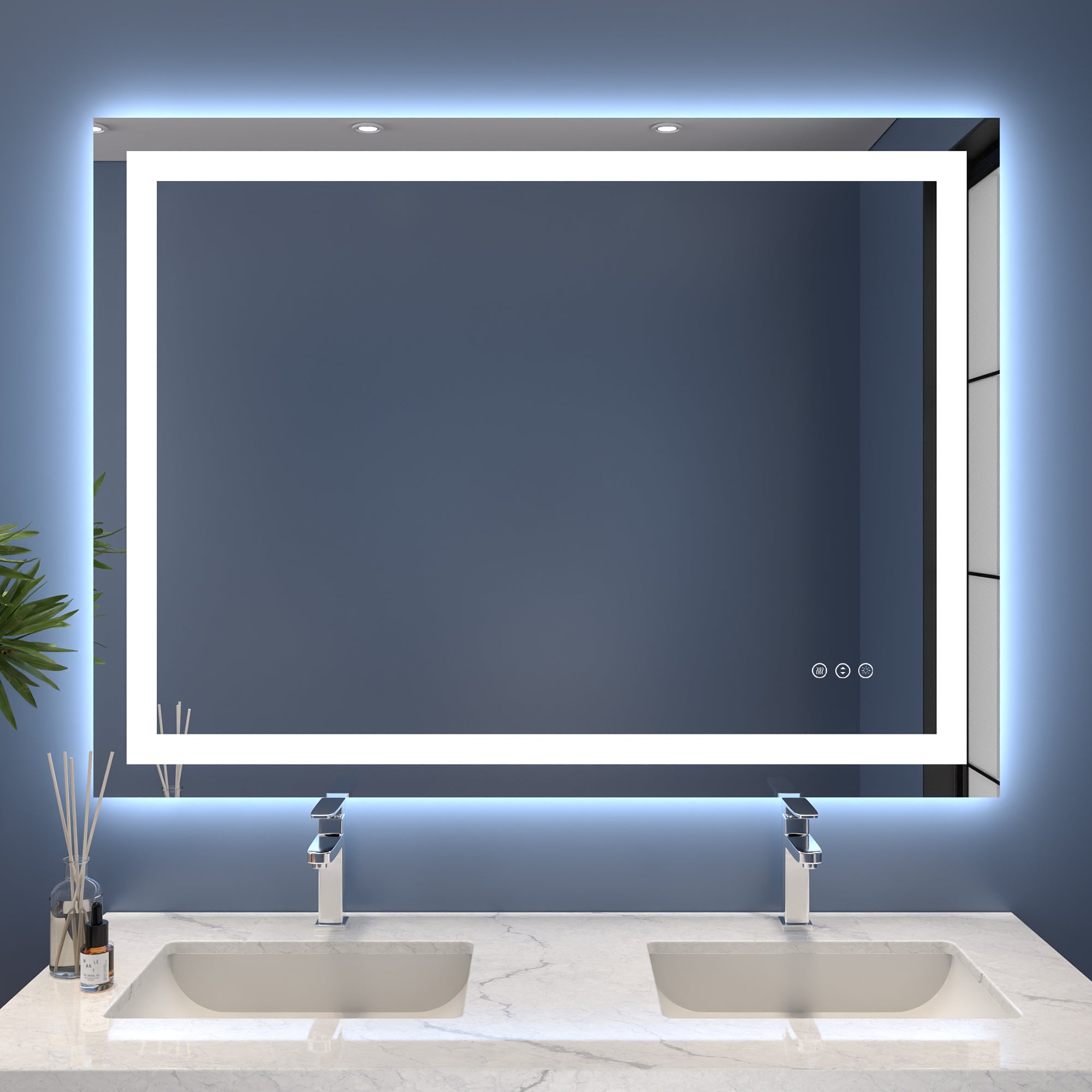 bathroom mirrors and lights