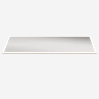 Solen 96" x 36" Frameless Rectangular Lighted Vanity Mirror with Anti-Fog and Bright LED Lighting Bathroom mirror