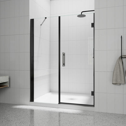 Glass Shower Door Hinges | Valor-W 56-58"Wx71"H Frameless Pivot Shower Door