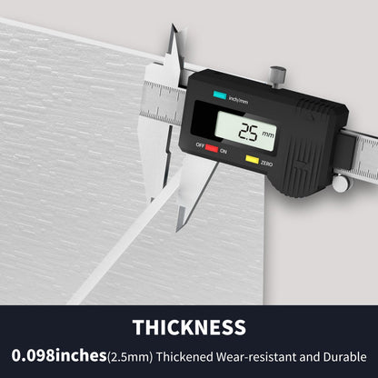 Huck - C Solid Surface 60" W x 76" H Tile Tub and Shower Wall Panel Surround, Quick Install,Cuttable,Textured Concrete,36in
