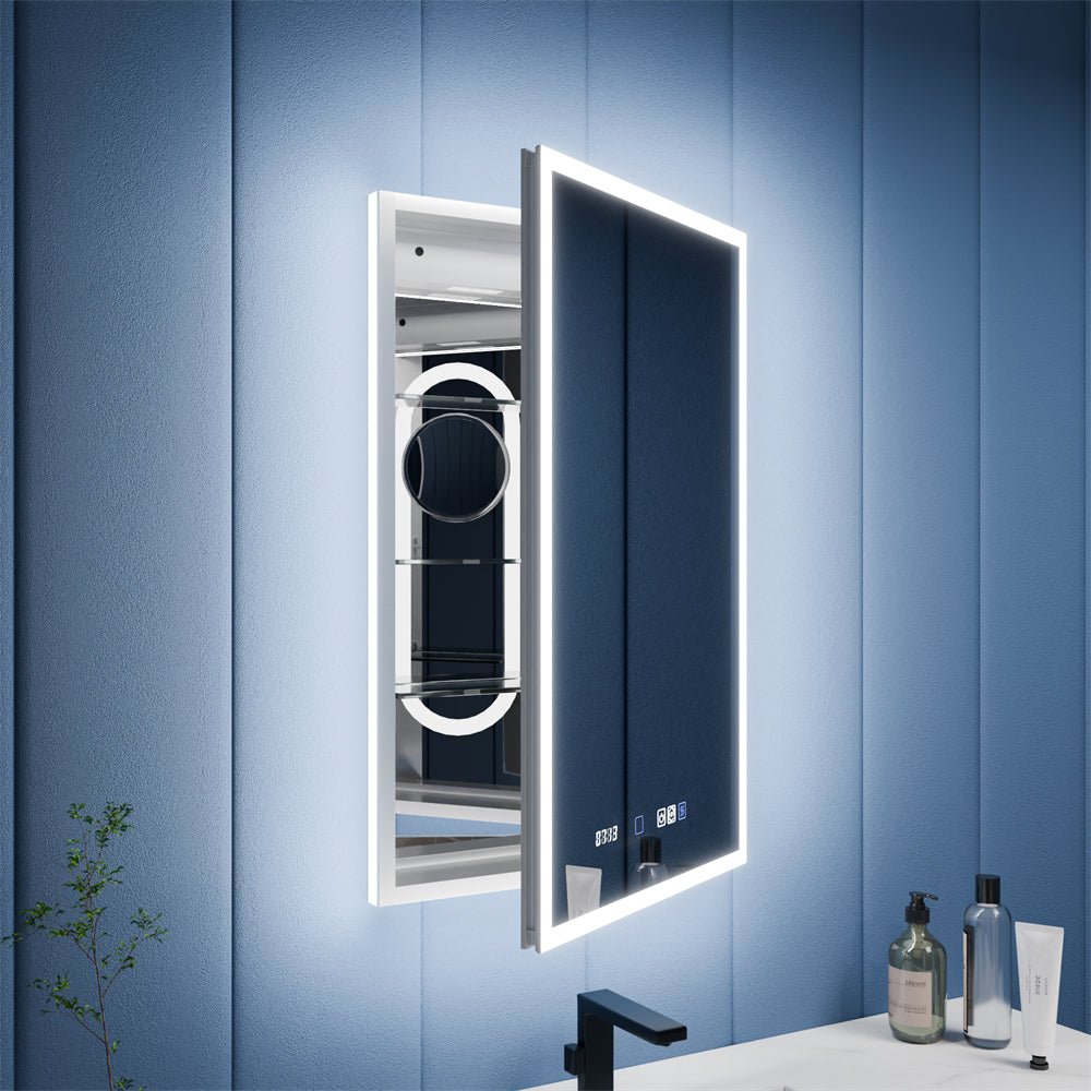 Lighted Medicine Cabinet with Mirror for Stylish Storage Solutions ...