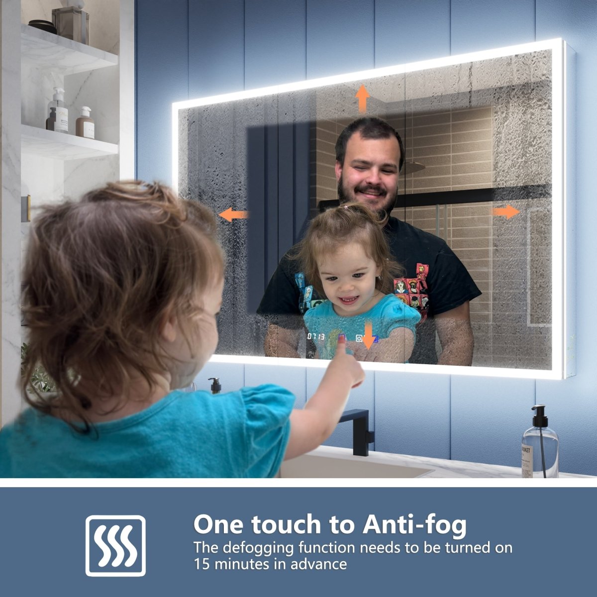 Medicine Cabinet with Outlet - Illusion 48