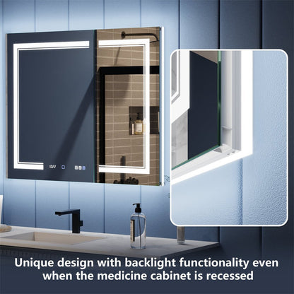 Illusion-B 40 x 32 inch LED medicine cabinet CRI 90 lighting quality comparison