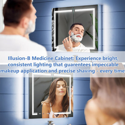 Illusion-B LED medicine cabinet feature detail