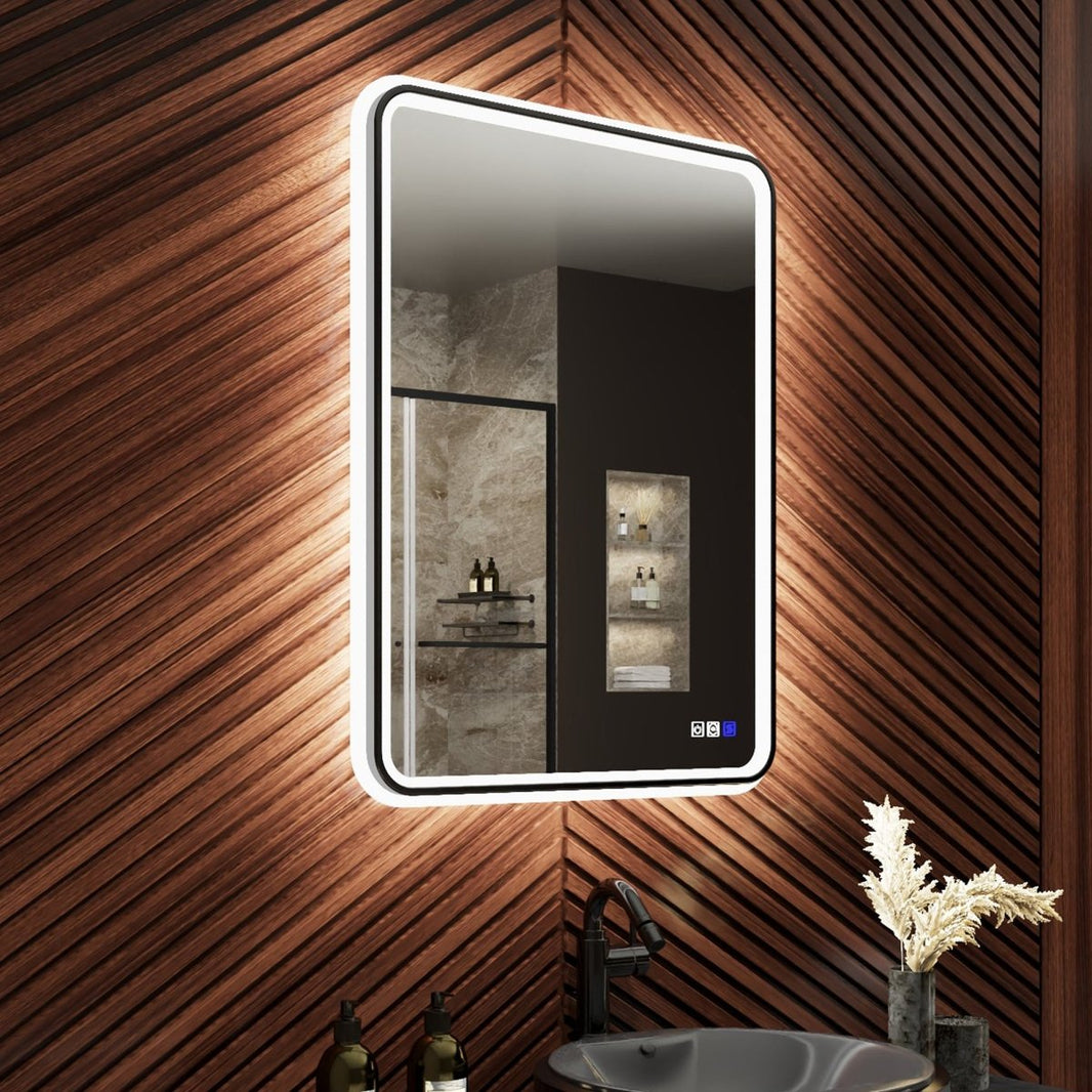 Lumina Lighted Bathroom Mirror,High Illuminate, Inner & Outer Lighting ...