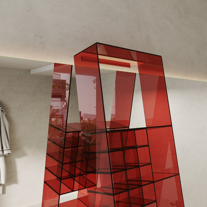 Luxury Mirrored Bathroom Organizer Shelf – Stylish Storage for Beauty Essentials|pre-sales