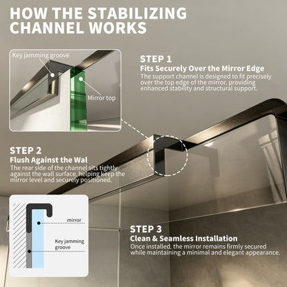 Luxury Mirrored Bathroom Organizer Shelf – Stylish Storage for Beauty Essentials|pre-sales