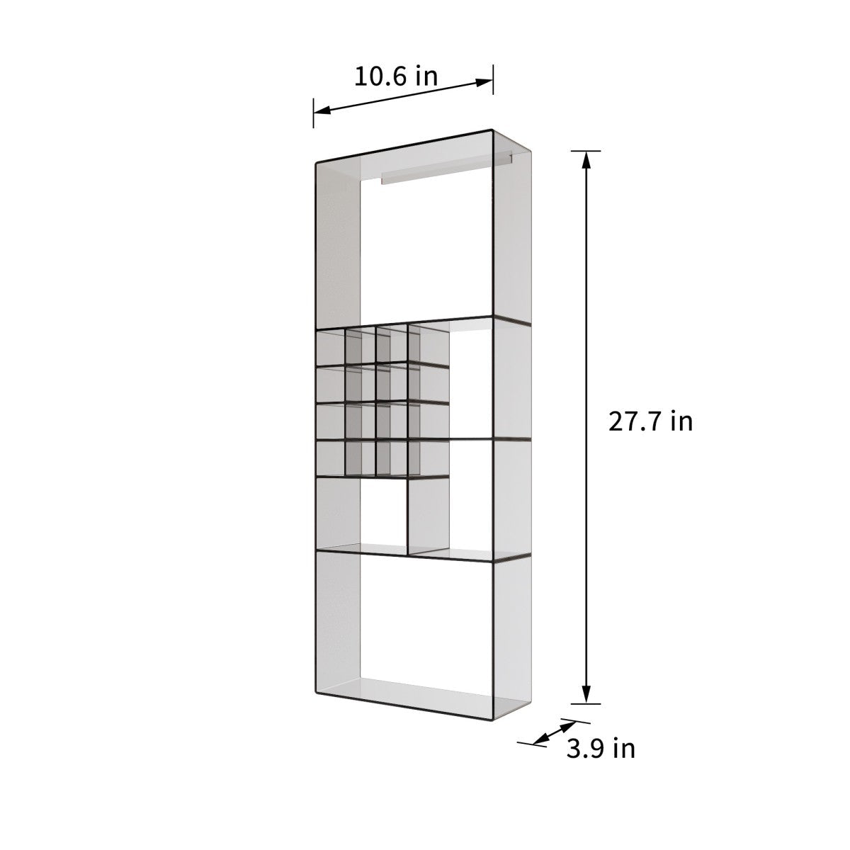 Luxury Mirrored Bathroom Organizer Shelf – Stylish Storage for Beauty Essentials|pre-sales