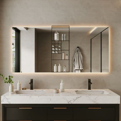 Luxury Mirrored Bathroom Organizer Shelf – Stylish Storage for Beauty Essentials|pre-sales