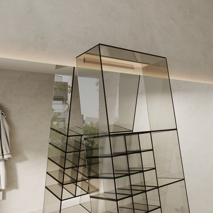 Luxury Mirrored Bathroom Organizer Shelf – Stylish Storage for Beauty Essentials|pre-sales