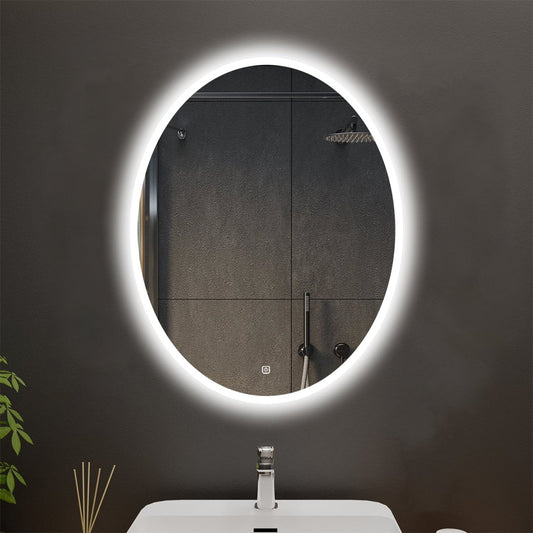 Ovoid Customized Oval LED Bathroom Mirror