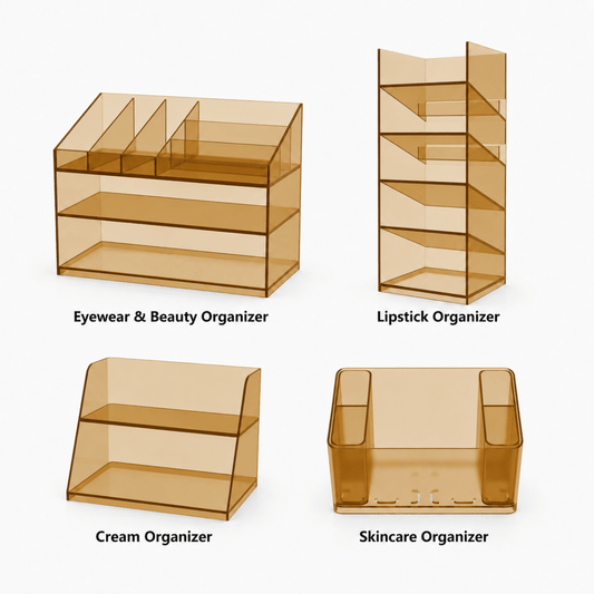 Premium Collection (4 Organizers) ¨C Acrylic Medicine Cabinet Organizer Set|Per-Sale