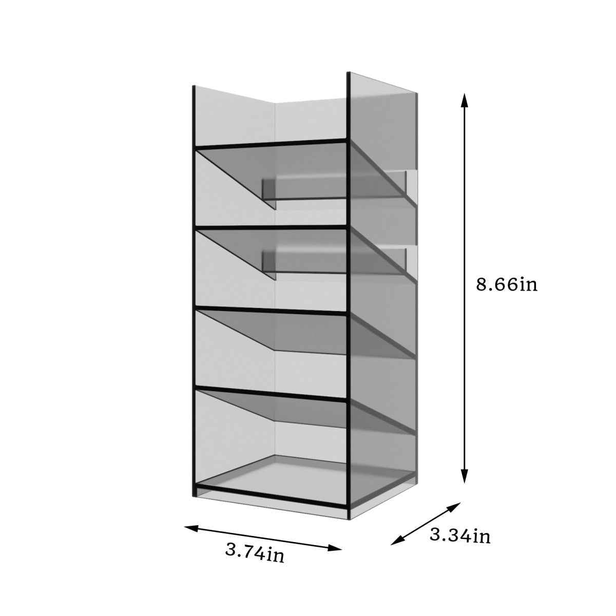 Lipstick Organizer Modern Acrylic Cabinet Organizer ¨C Elegant Storage for Makeup & Skincare Essentials