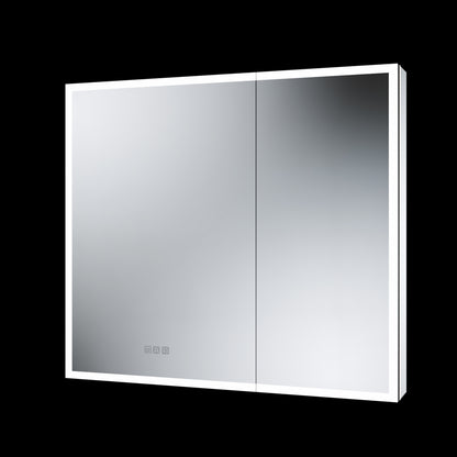 Illusion 36" x 32" LED Surface or Recessed Medicine Cabinet with Mirror Front and Back Light