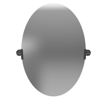 24"x 36" Navi-pro Frameless Oval 3-Color Backlit Pivoting LED Bathroom Mirror