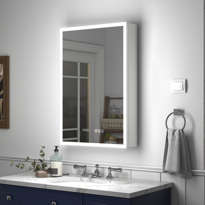 20 x 30 Medicine Cabinet | Rim Recessed/Surface Mount with Outlets & USB, Left Hinge