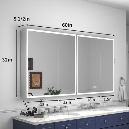 Rim 60 x 32 inch medicine cabinet dimensions with two 30 inch cabinet units
