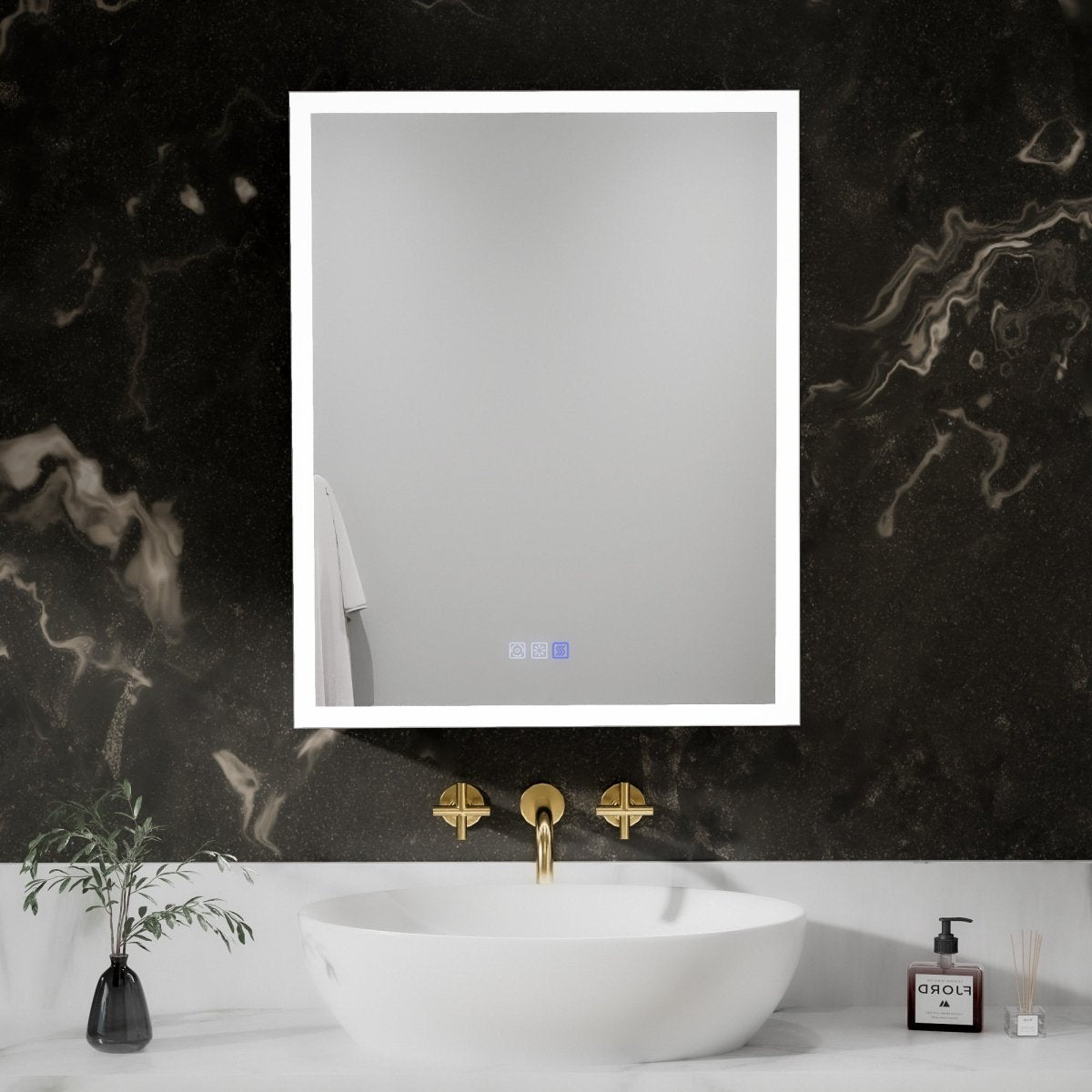 Rim-s 24 x 30 inch dimmable medicine cabinet with adjustable color temperature