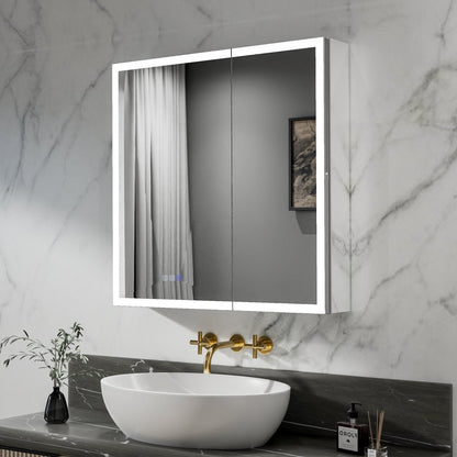 Rim-s 30 x 30 inch LED medicine cabinet dimensions and cabinet profile