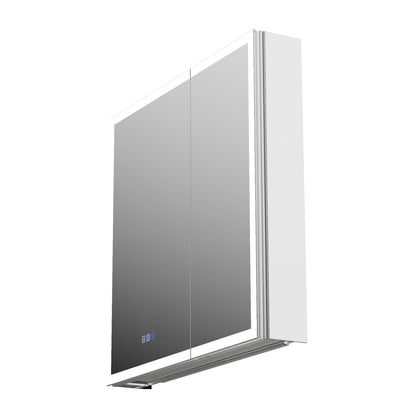 Rim-s medicine cabinet mirrored interior and adjustable storage shelf detail