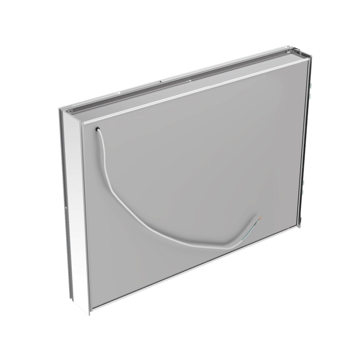 Rim-s medicine cabinet sealed mirror edge and aluminum frame construction