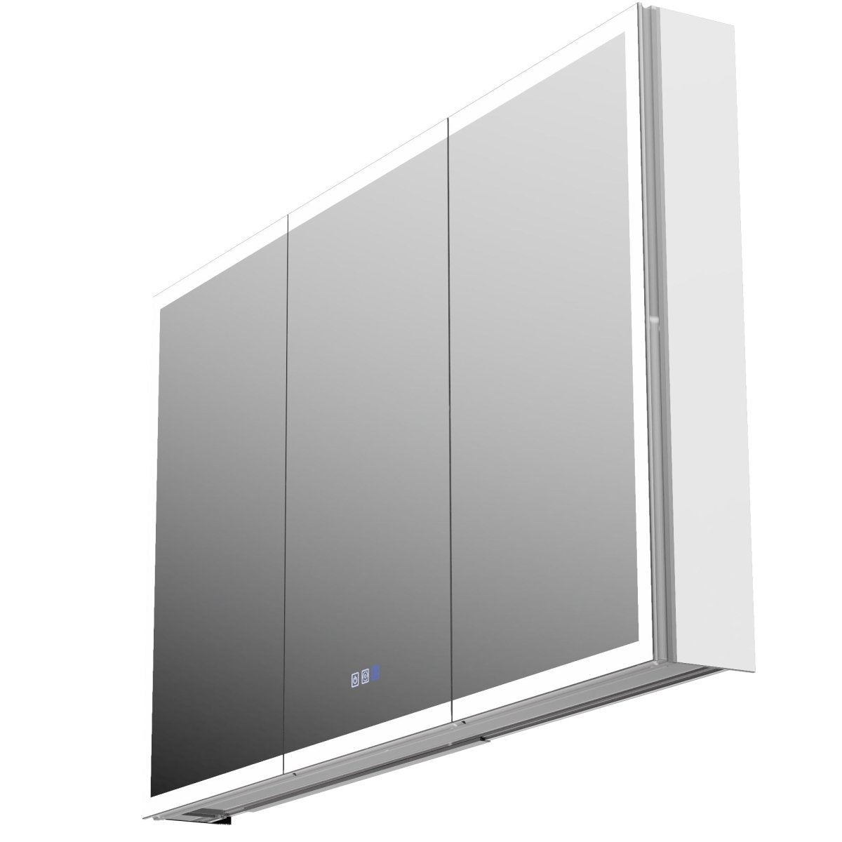 Rim-s medicine cabinet mirrored interior and adjustable storage shelf detail