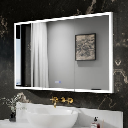 Rim-s 48 x 30 inch LED medicine cabinet dimensions and cabinet profile
