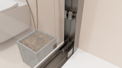 Serenity 56-60in.W x 58in.H Semi-Frameless Bathtub Sliding Door,6mm Tempered Glass Door,Matte Black,Double Sliding Glass Shower Enclosure