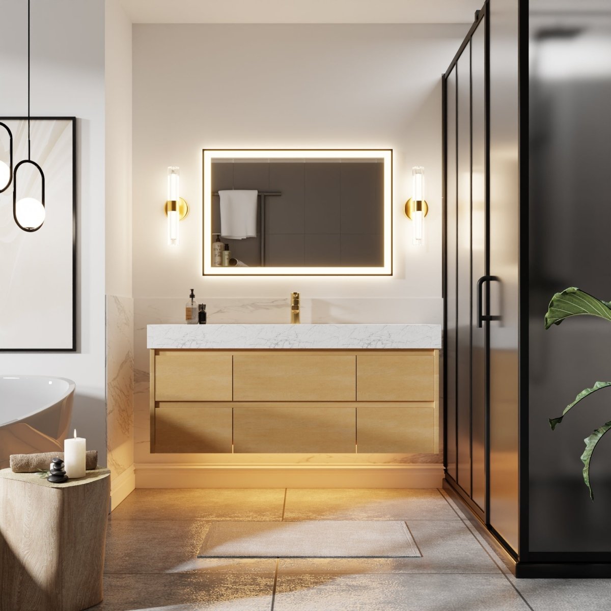 Floating Vanity Cabinet Designs DIY Floating Vanity Ideas For Bathroom