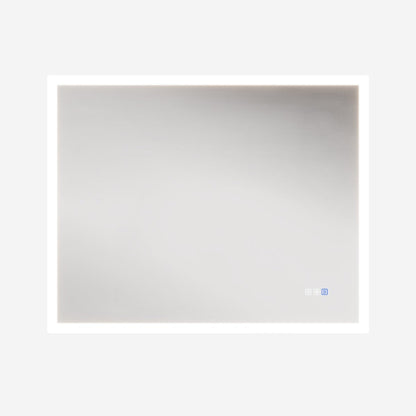 Solen 40" x 32" Frameless Rectangular Lighted Vanity Mirror with Anti-Fog and Bright LED Lighting Bathroom mirror