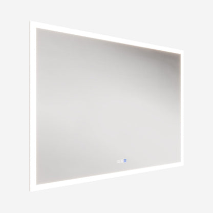 Solen 48" x 36" Frameless Rectangular Lighted Vanity Mirror with Anti-Fog and Bright LED Lighting Bathroom mirror