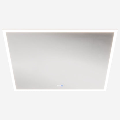 Solen 48" x 36" Frameless Rectangular Lighted Vanity Mirror with Anti-Fog and Bright LED Lighting Bathroom mirror
