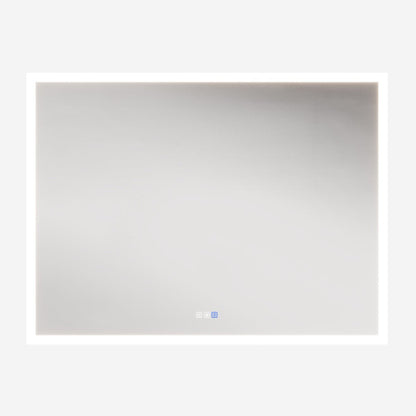 Solen 48" x 36" Frameless Rectangular Lighted Vanity Mirror with Anti-Fog and Bright LED Lighting Bathroom mirror