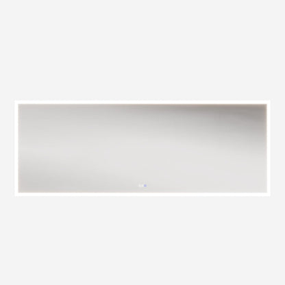 Solen 96" x 36" Frameless Rectangular Lighted Vanity Mirror with Anti-Fog and Bright LED Lighting Bathroom mirror